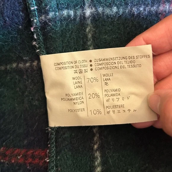 Gloverall England Heritage Garment Duffel Coat Wool Green Men’s XL - Picture 6 of 8